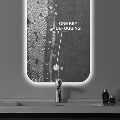 Bartoli-Smart Bathroom Mirror With light Anti-Fog Brightness Dimmer Three Color LED Bath Vanity Full Body Makeup Mirror