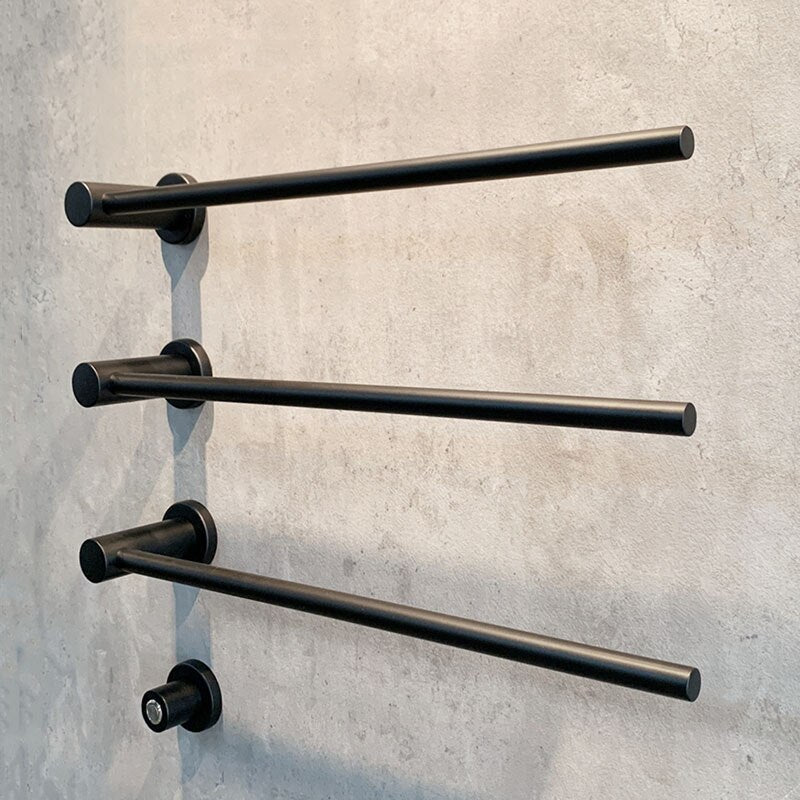 Clean framless wall mounted towel warmer hard wire