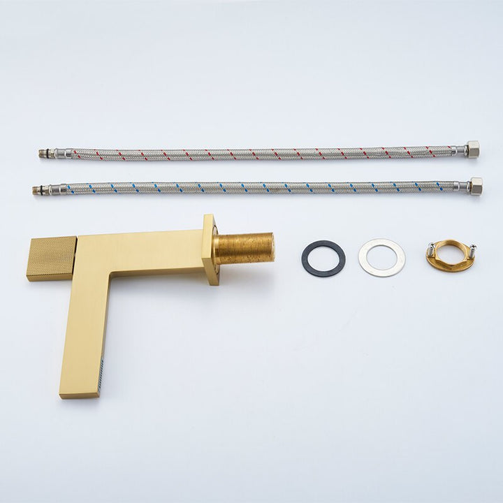 Cara- Euro design Brushed gold single hole bathroom faucet