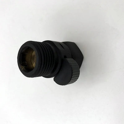 Black Bide douche+Solid Brass Water Control Valve Shut Off valve