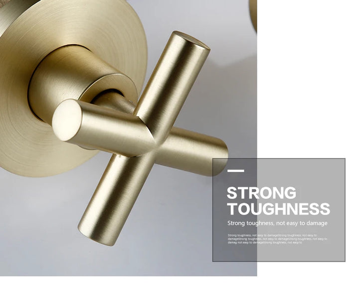 Cross Handle Wall Mounted Bathroom Faucet