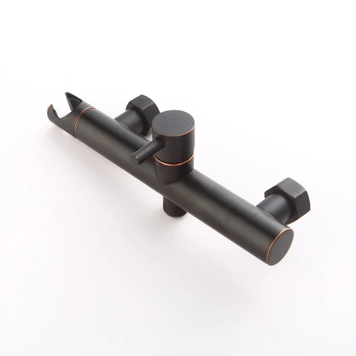 Oil Rubbed Bronze Bath Toilet Bidet Spray Hot & Cold Mixer Valve with Hose, Handheld Bidet ,Portable Hand Held Bidet Shower Set-