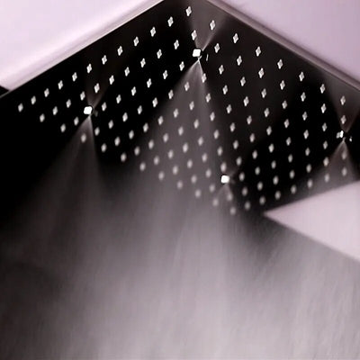 16 InchSquare Flush mount ceiling rain head Spa shower system set