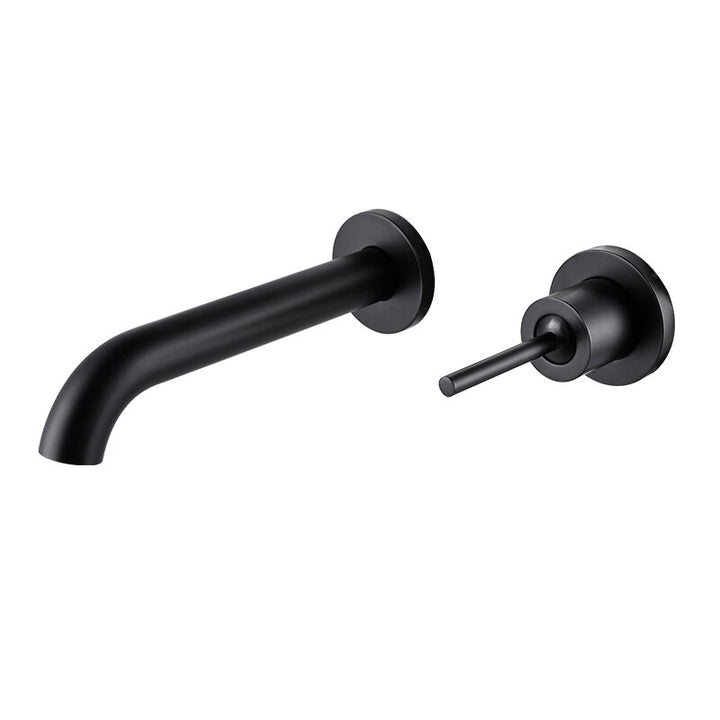 Vito-Copper satin Wall Mounted Single lever bathroom faucet with valve completed set
