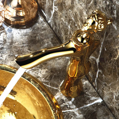 Medusa- Gold polished single hole faucet