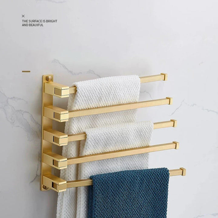 Brushed Gold- brass Gold brush Bathroom accessory Set Gold brass Hook Towel Rail Rack Bar Shelf Paper Holder Toothbrush Holder