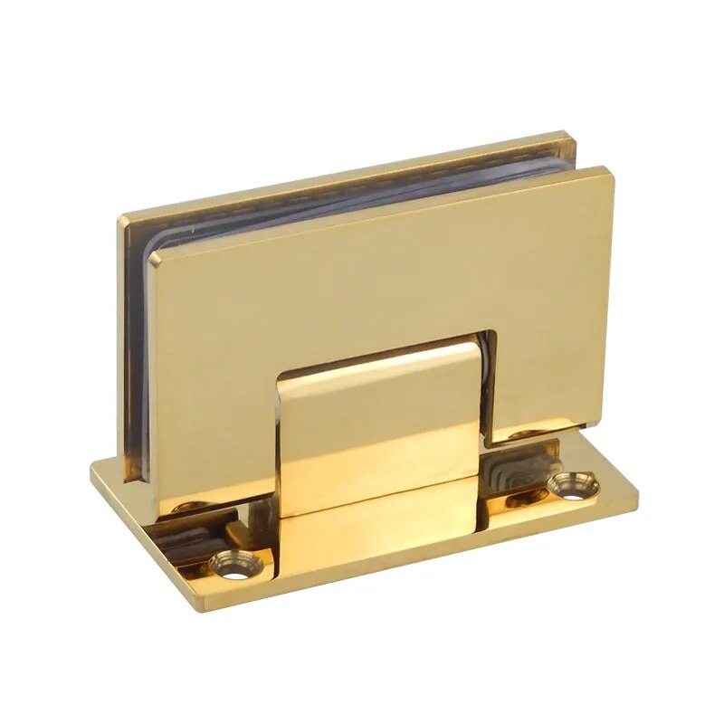 Gold Polished Brass shower glass door hardware kit for 10mm to 12mm