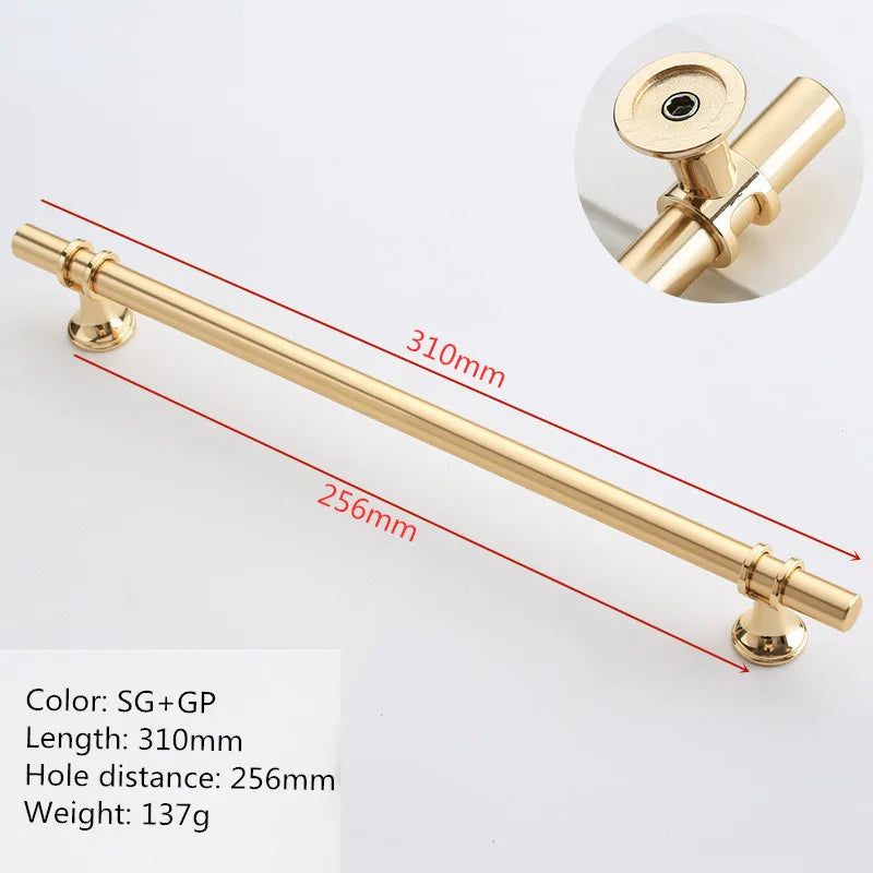Nordic-Gold Furniture Handle Cabinet Knob and Handle Drawer Knobs Cupboard Pulls Kitchen Handle Pull Black Handle for Furniture