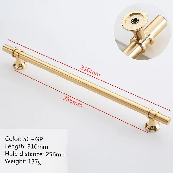 Nordic-Gold Furniture Handle Cabinet Knob and Handle Drawer Knobs Cupboard Pulls Kitchen Handle Pull Black Handle for Furniture