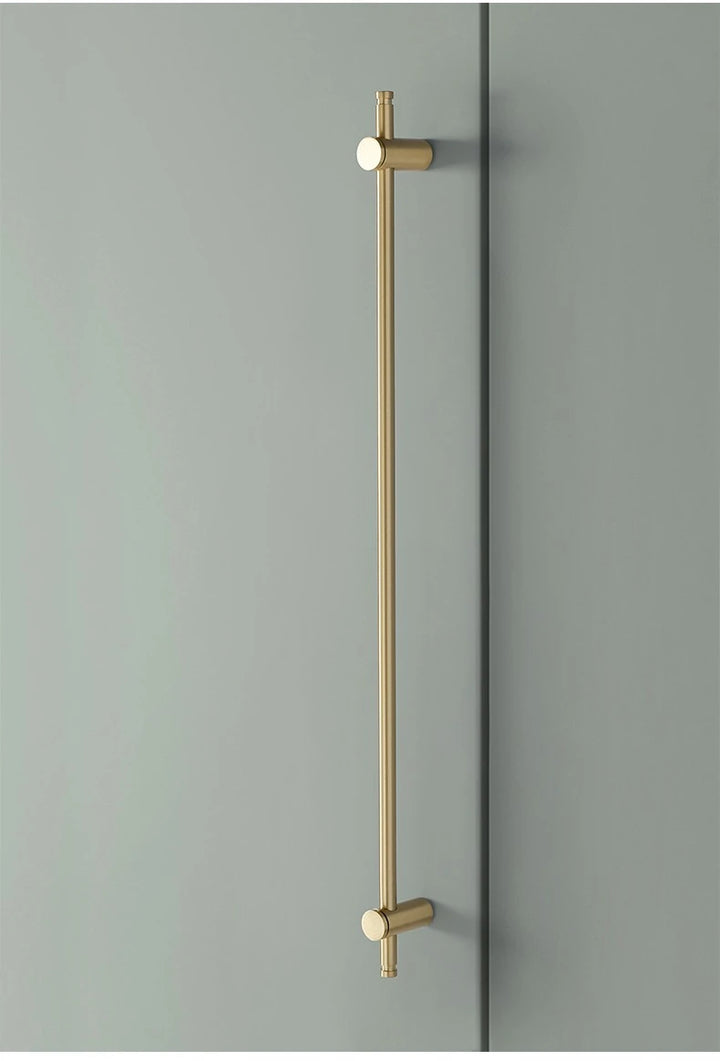 Nordic- heavy brass modern pulls simple brushed gold light luxury pulls cabinet adjustable long handle cabinet handle