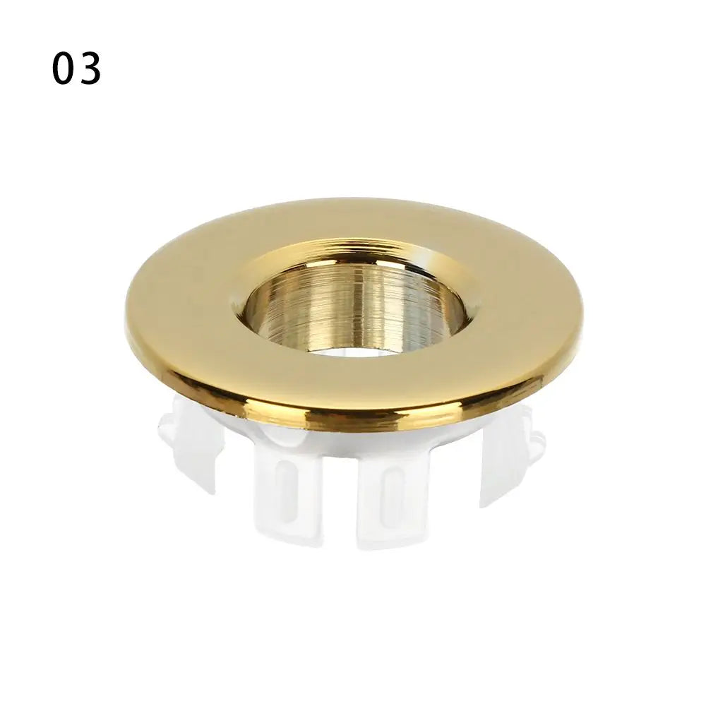 Sink Overflow Stopper Round Ring Trim Ring Cap Basin Insert Replacement Sink Hole Cover