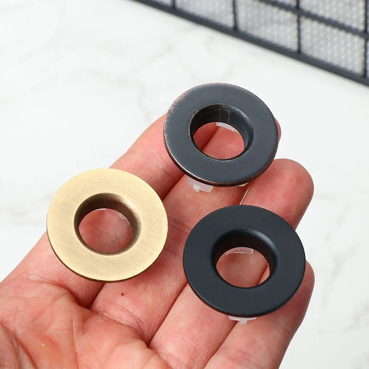 Sink Overflow Stopper Round Ring Trim Ring Cap Basin Insert Replacement Sink Hole Cover