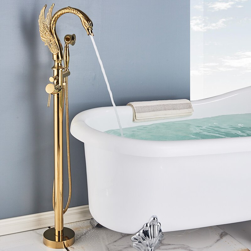 Swan freestanding tub filler faucet