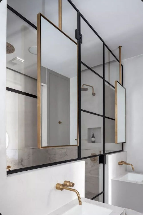 CUSTOM- MAJORCA X - Ceiling Suspended Mounted NO-LED Mirror