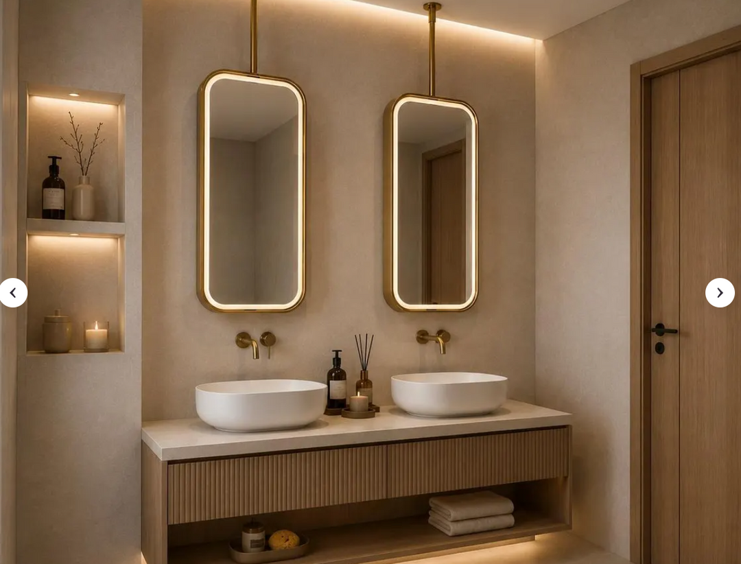 CUSTOM- IBIZA 1- Ceiling Suspended Mounted LED Mirror