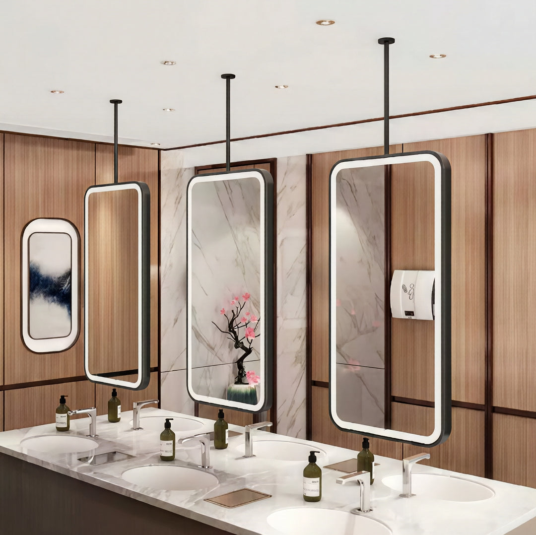 CUSTOM- IBIZA 1- Ceiling Suspended Mounted LED Mirror