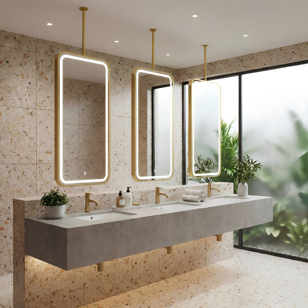 CUSTOM- IBIZA 1- Ceiling Suspended Mounted LED Mirror