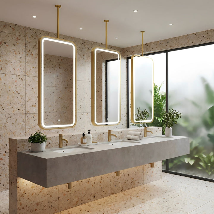 CUSTOM- IBIZA 1- Ceiling Suspended Mounted LED Mirror