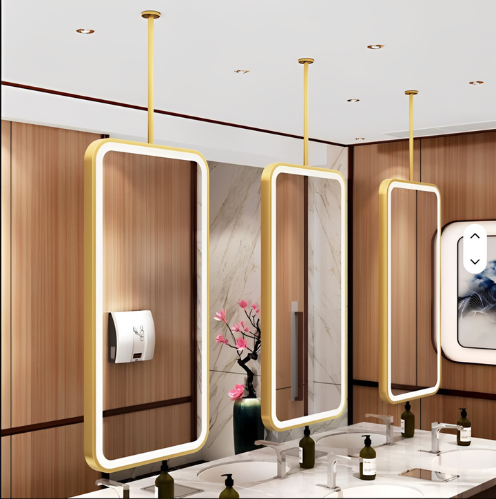 CUSTOM- IBIZA 1- Ceiling Suspended Mounted LED Mirror