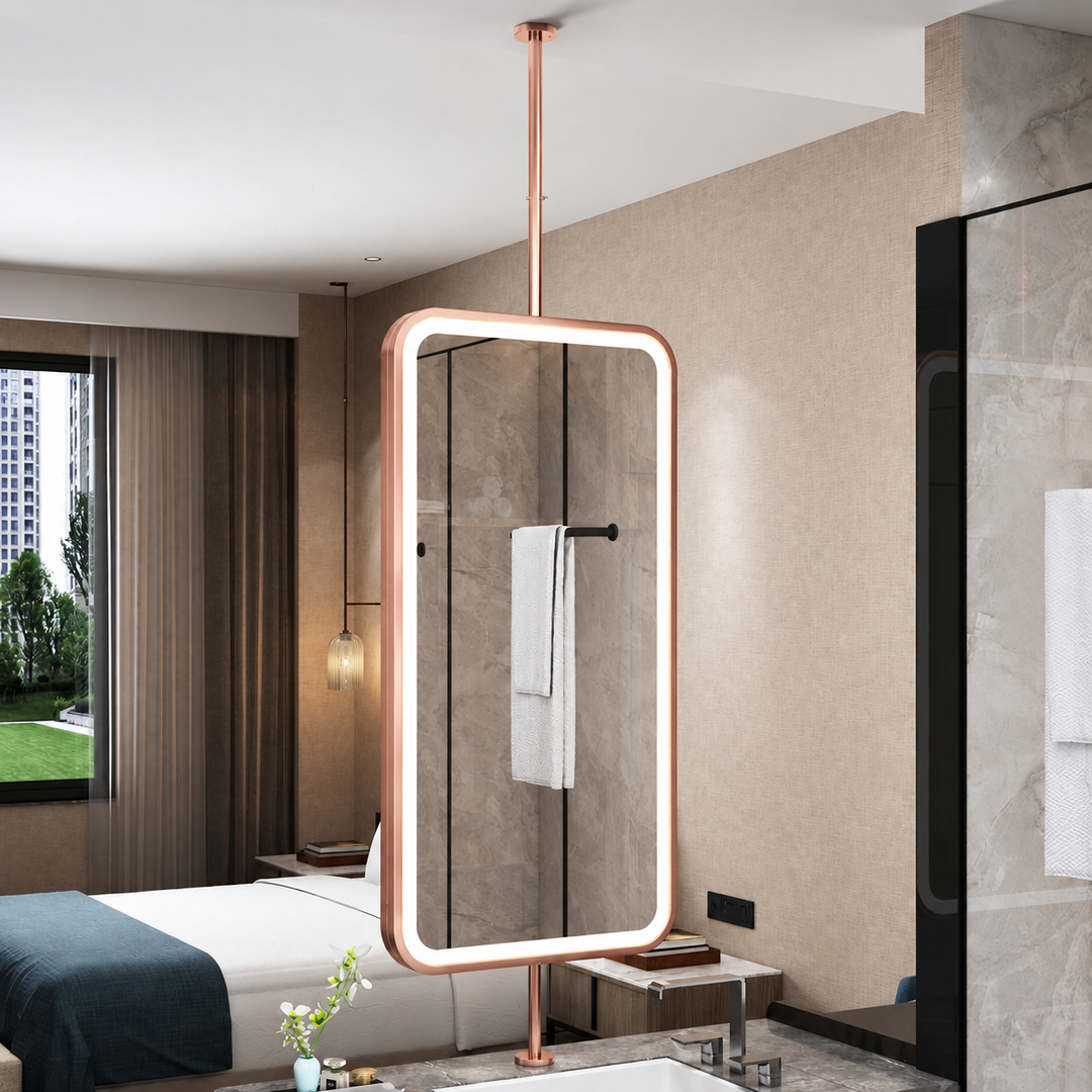 CUSTOM- IBIZA 1- Ceiling Suspended Mounted LED Mirror