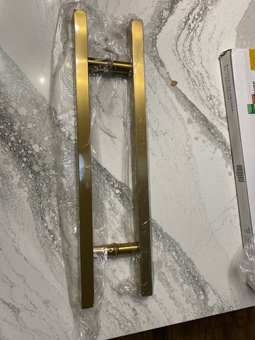 Brushed gold shower door handle hardware 16" /400mm