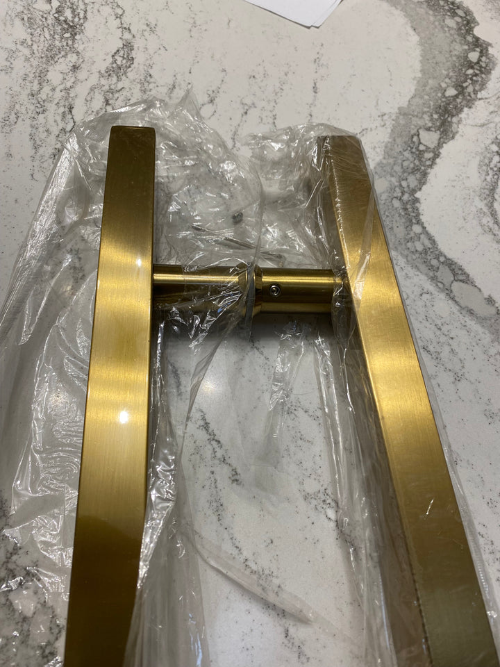 Brushed gold shower door handle hardware 16" /400mm
