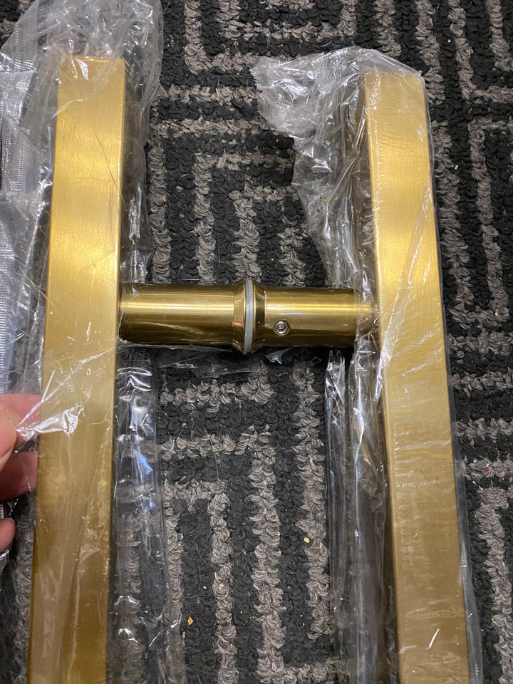 Brushed gold shower door handle hardware 16" /400mm