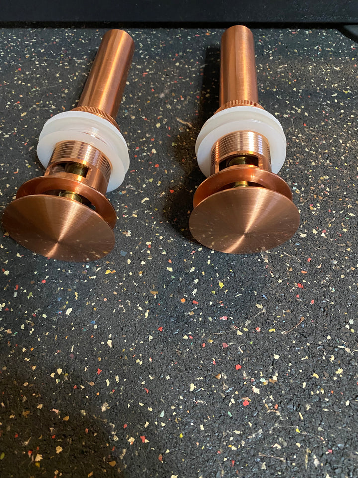 Copper rose satin Pop Up Drain