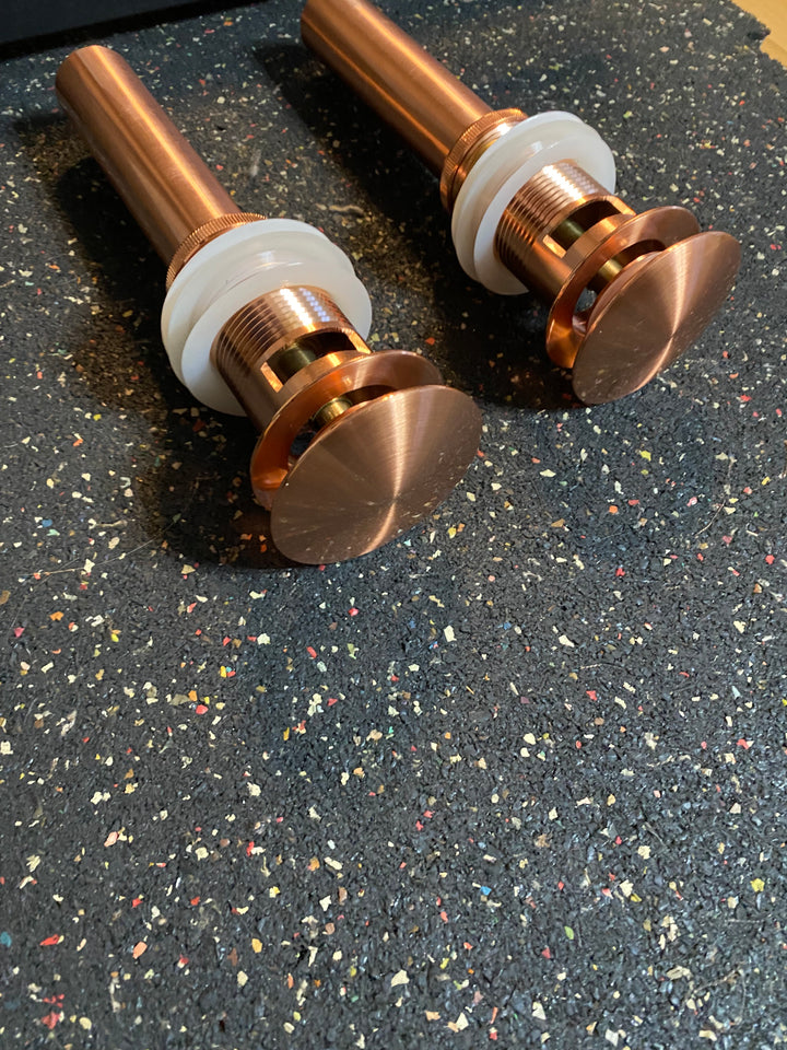 Copper rose satin Pop Up Drain