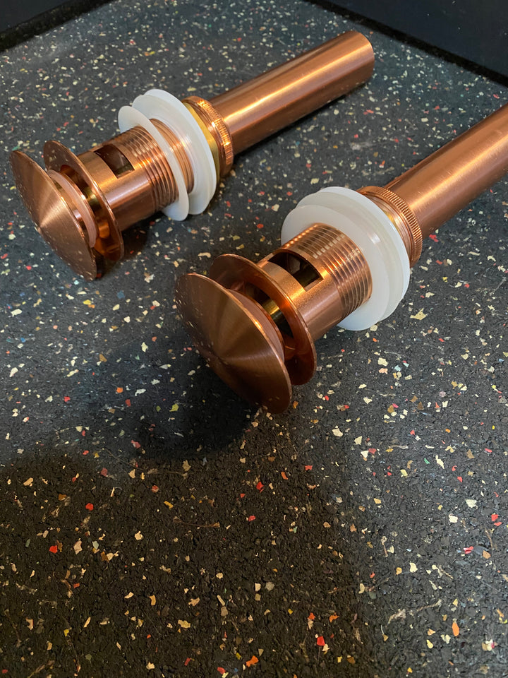 Copper rose satin Pop Up Drain