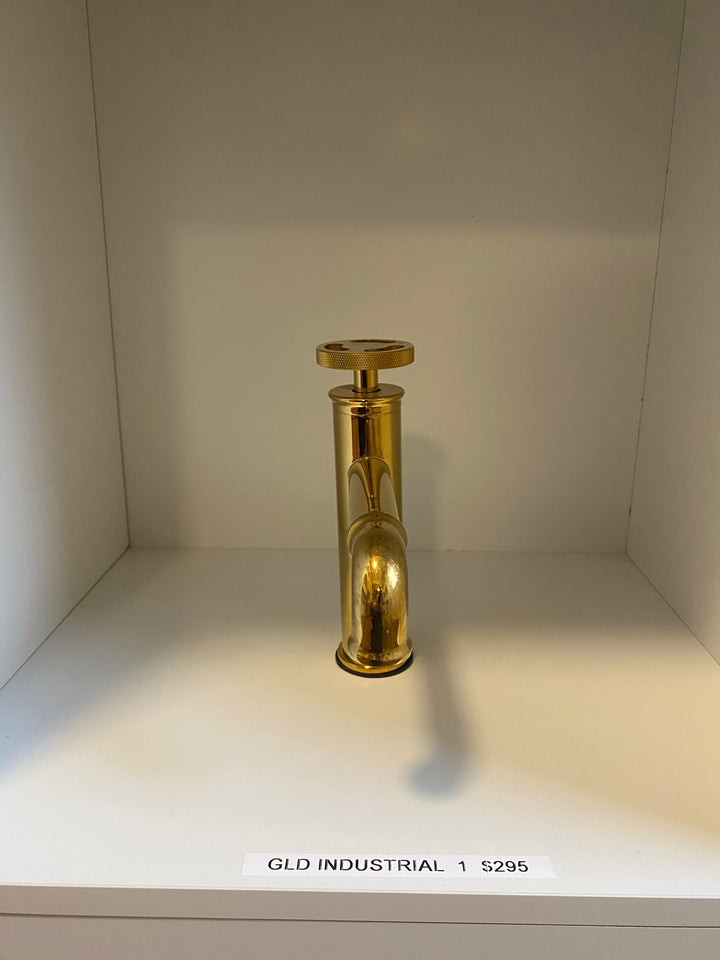 Industrial Victorian Handle Single Hole Lavatory Faucet
