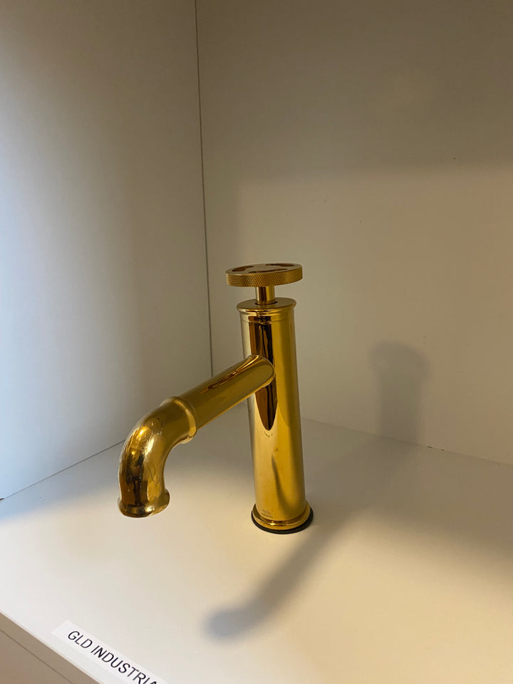 Industrial Victorian Handle Single Hole Lavatory Faucet