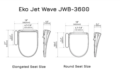 EKO washlet toilet seat bidet JWB-3600 ( Made in KOREA)
