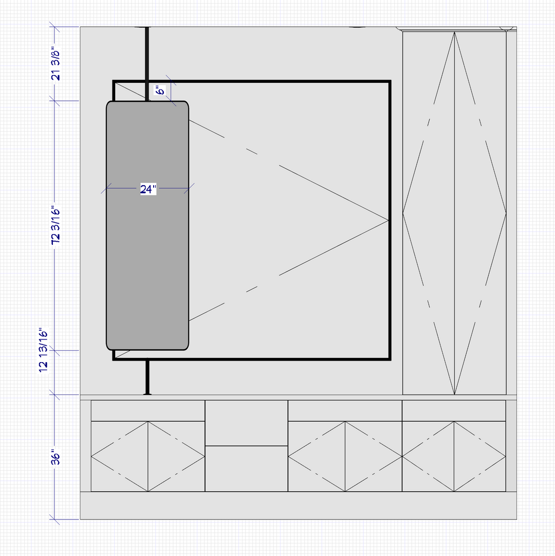 KARINA CUSTOM SUSPENDED DESIGN MIRROR