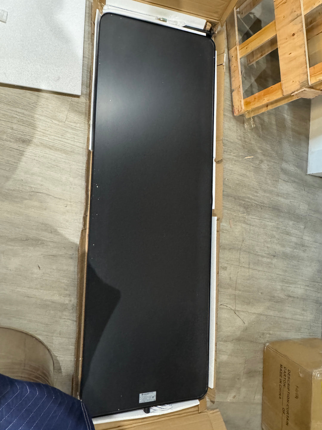 STACY-CUSTOM - IBIZA II Square Sharp Edge Ceiling Suspended LED Mirror