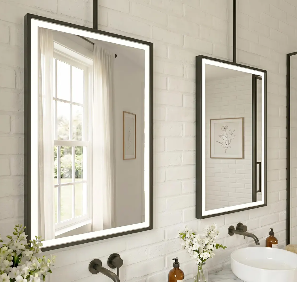 CUSTOM- MAJORCA IV - Ceiling Suspended Mounted LED Mirror