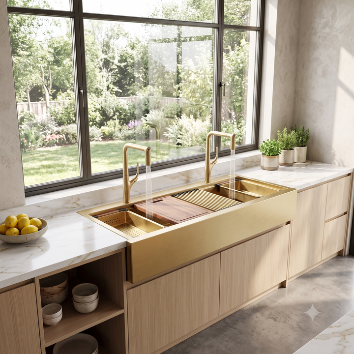 Marcelo- Italian Design dual pull spray kitchen faucet