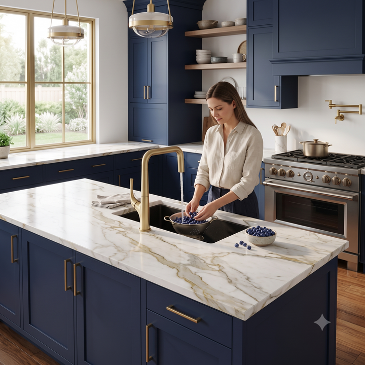Marcelo- Italian Design dual pull spray kitchen faucet