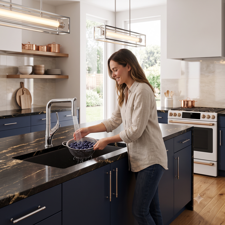 Marcelo- Italian Design dual pull spray kitchen faucet