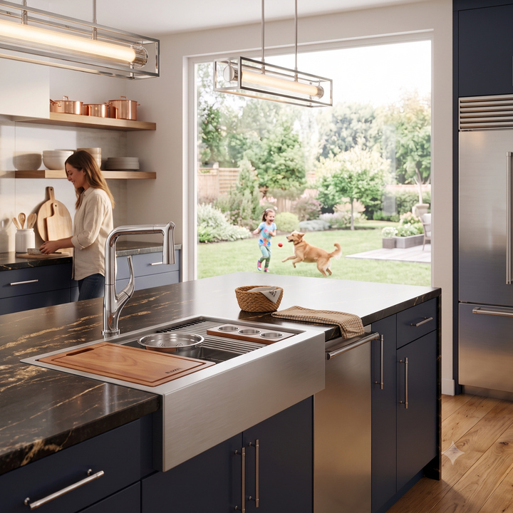 Marcelo- Italian Design dual pull spray kitchen faucet