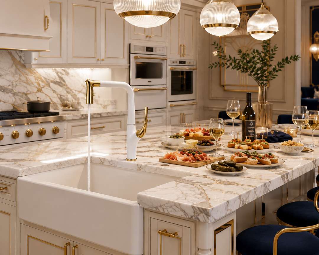 Marcelo- Italian Design dual pull spray kitchen faucet