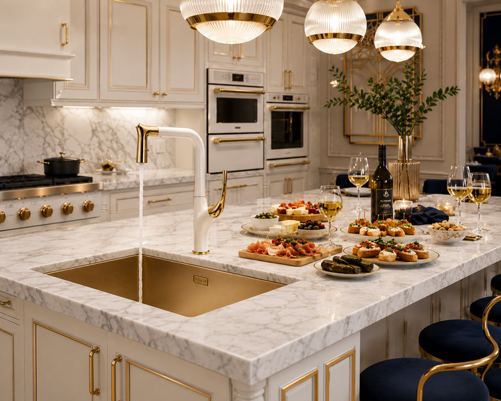 Marcelo- Italian Design dual pull spray kitchen faucet