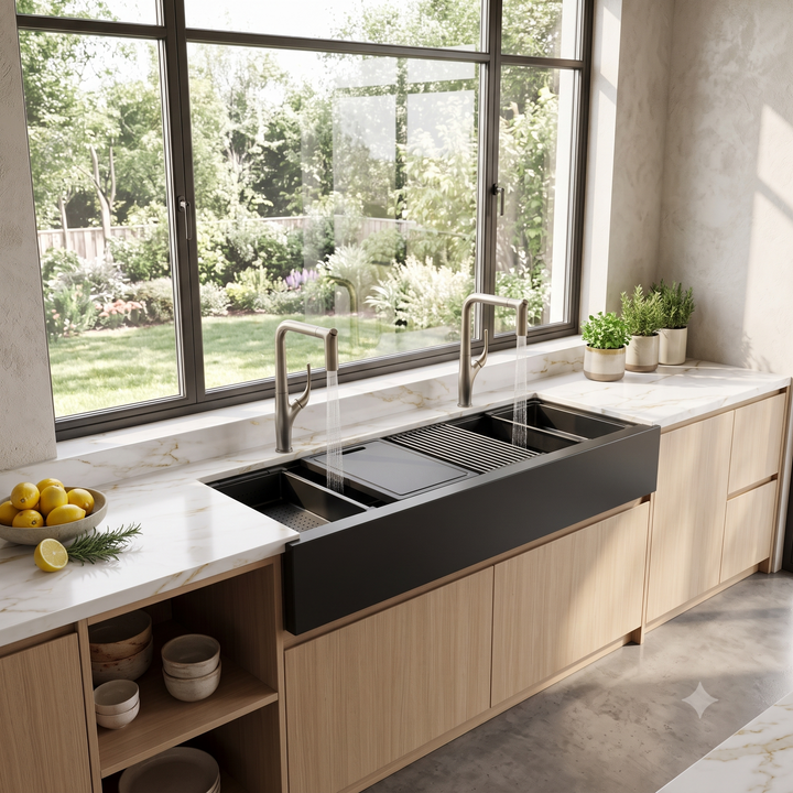 Marcelo- Italian Design dual pull spray kitchen faucet
