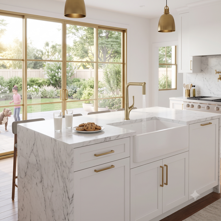 Marcelo- Italian Design dual pull spray kitchen faucet