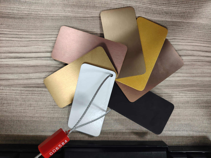 Custom-Double side Mirror-Brushed Gold-Oval Suspended Ceiling Mount Double Side LED Bathroom Mirror