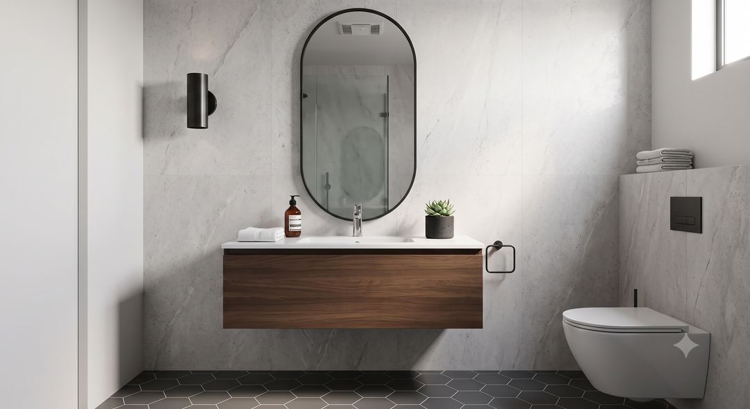 CUSTOM-Bella 1- Oval Steel Framed Wall Mounted Mirror