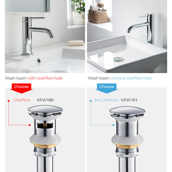Pop up Drain for Bathroom Sink Vessel Vanity, Brushed Gold Solid Brass Assembly Replacement Kits Stopper, Flip Top, Overflow