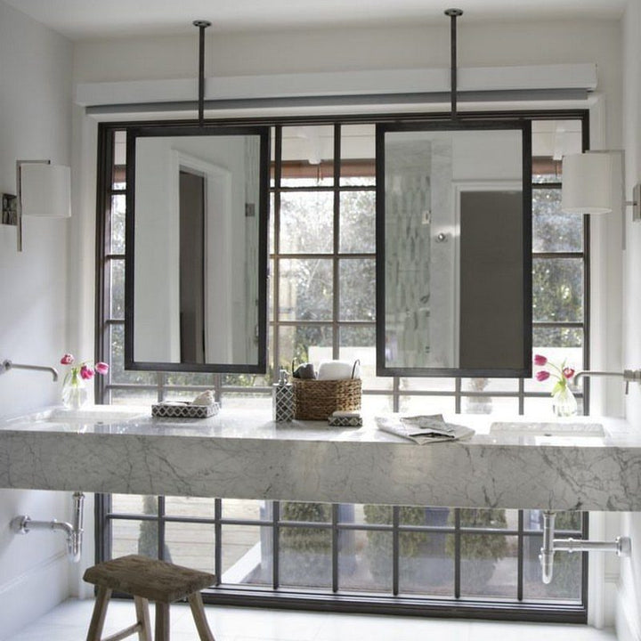 CUSTOM- MAJORCA X - Ceiling Suspended Mounted NO-LED Mirror