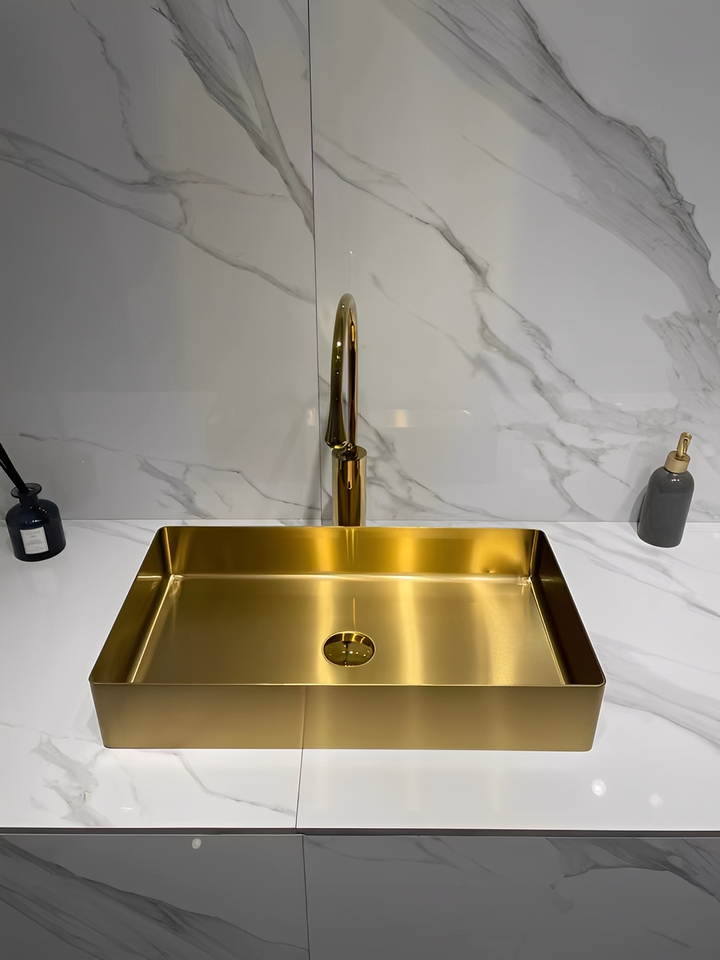 Rectangular 16 gauge Stainless Steel Vessel Sink