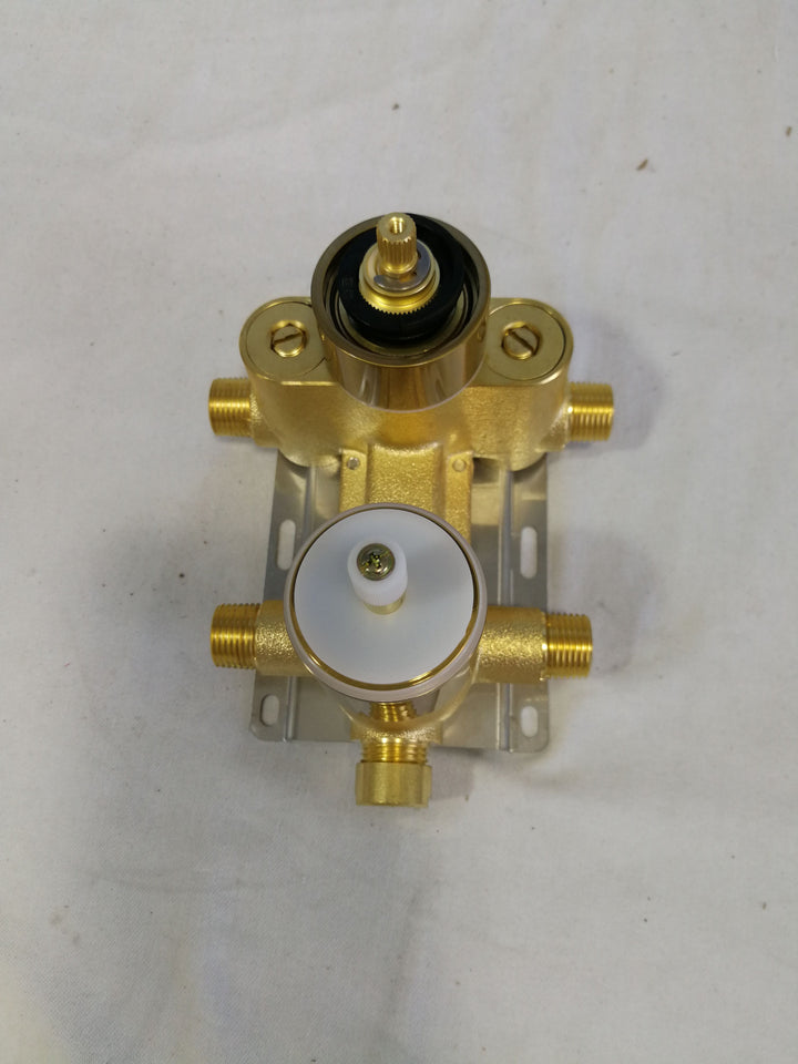 Round Black 2 Way Thermostatic Shower Kit